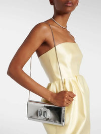 Sac Jaipur en cuir lisse - Argent