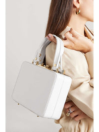 Sac Vali en cuir lisse - Blanc