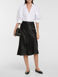 Ballerines Alina en cuir lisse - Noir