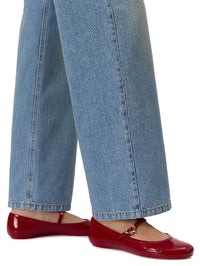 Ballerines Carla en cuir lisse - Rouge
