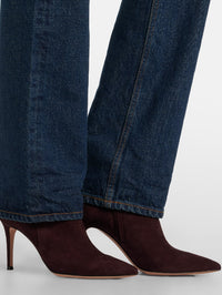 Bottines Levy 85 en daim - Rouge