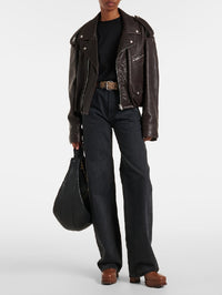 Bottines Harlem 70 en cuir lisse - Marron