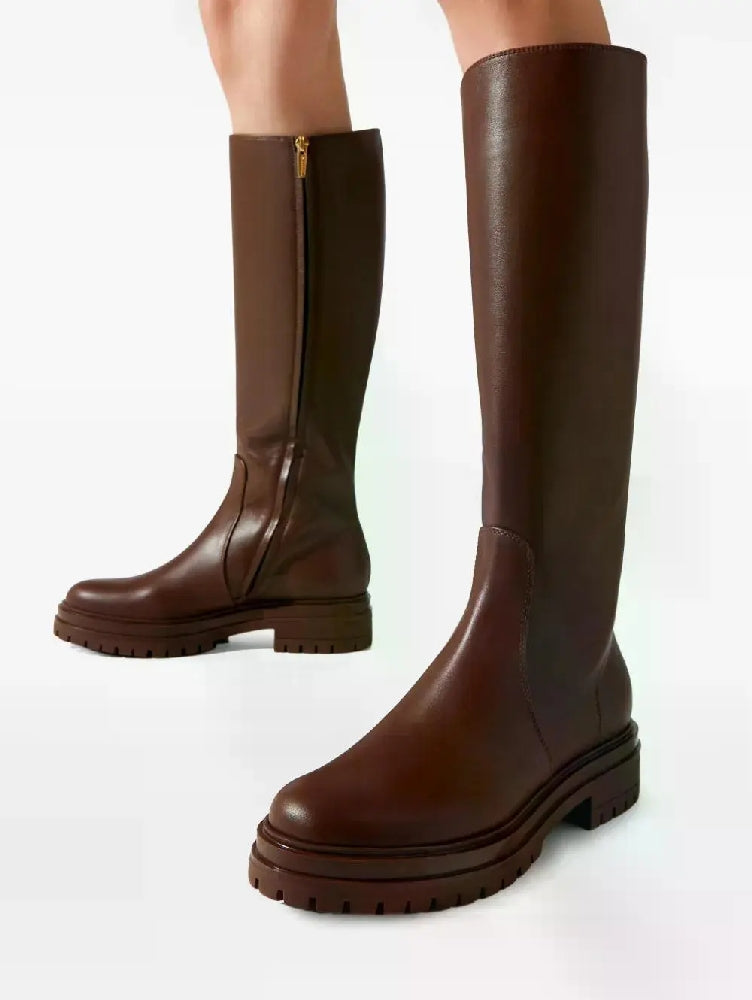 Bottes Rogue 20 en cuir lisse - Marron