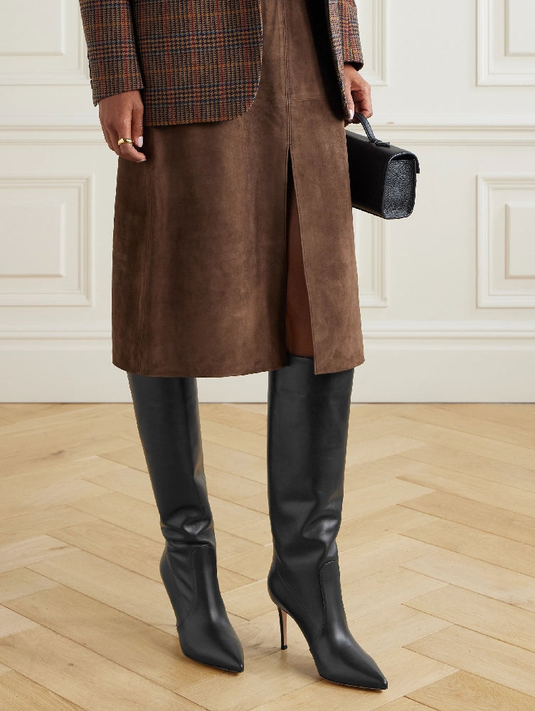 Bottes Hansen 85 en cuir lisse - Noir