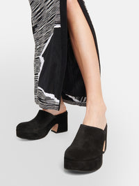 Sabots Lyss 55 en daim - Noir