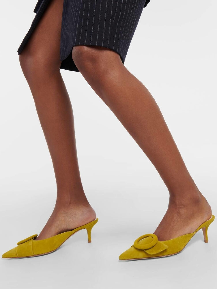 Mules Portofino 55 en daim - Vert