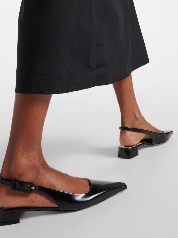 Ballerines Lindsay 20 en cuir lisse - Noir