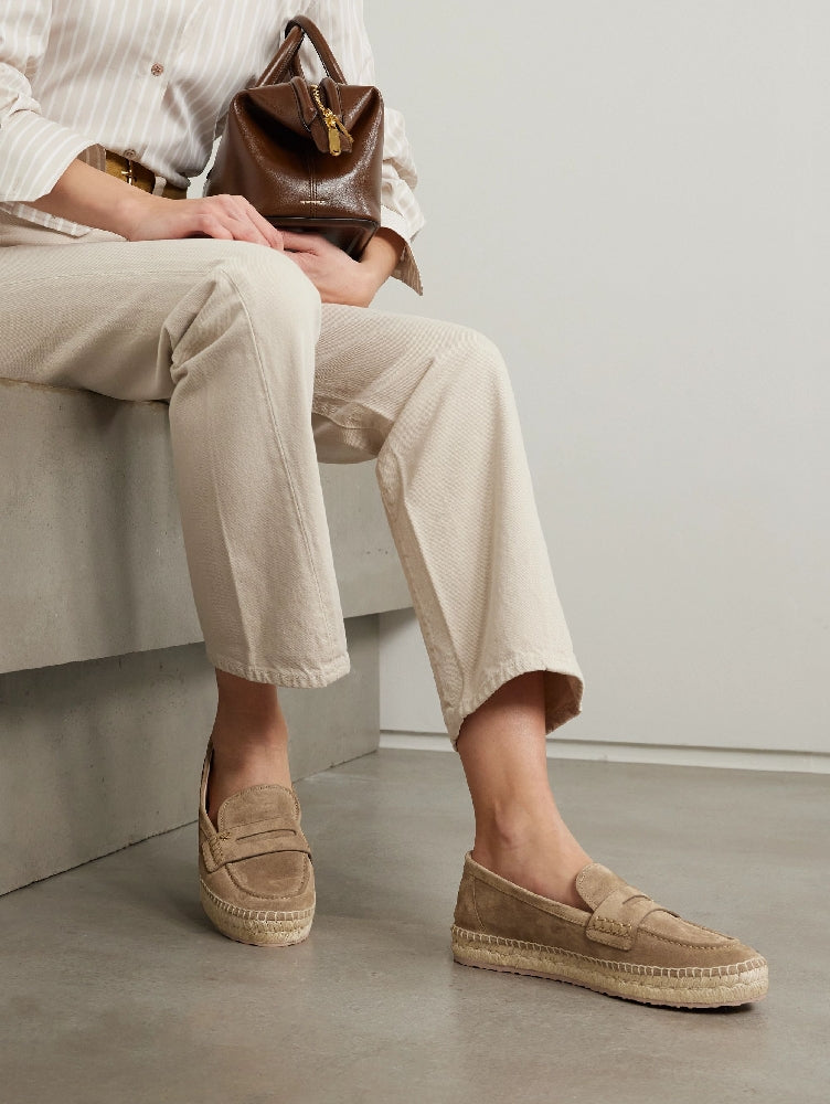 Espadrilles Lido en daim - Marron