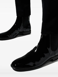 Bottines Alain en cuir verni - Noir