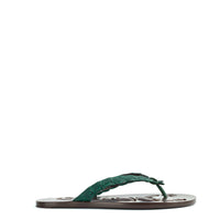 5qty NEW / Tongs Gigi en cuir d’alligator - Green