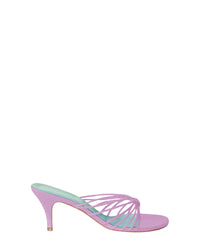 Mules Gigi 60 en cuir - Light Purple