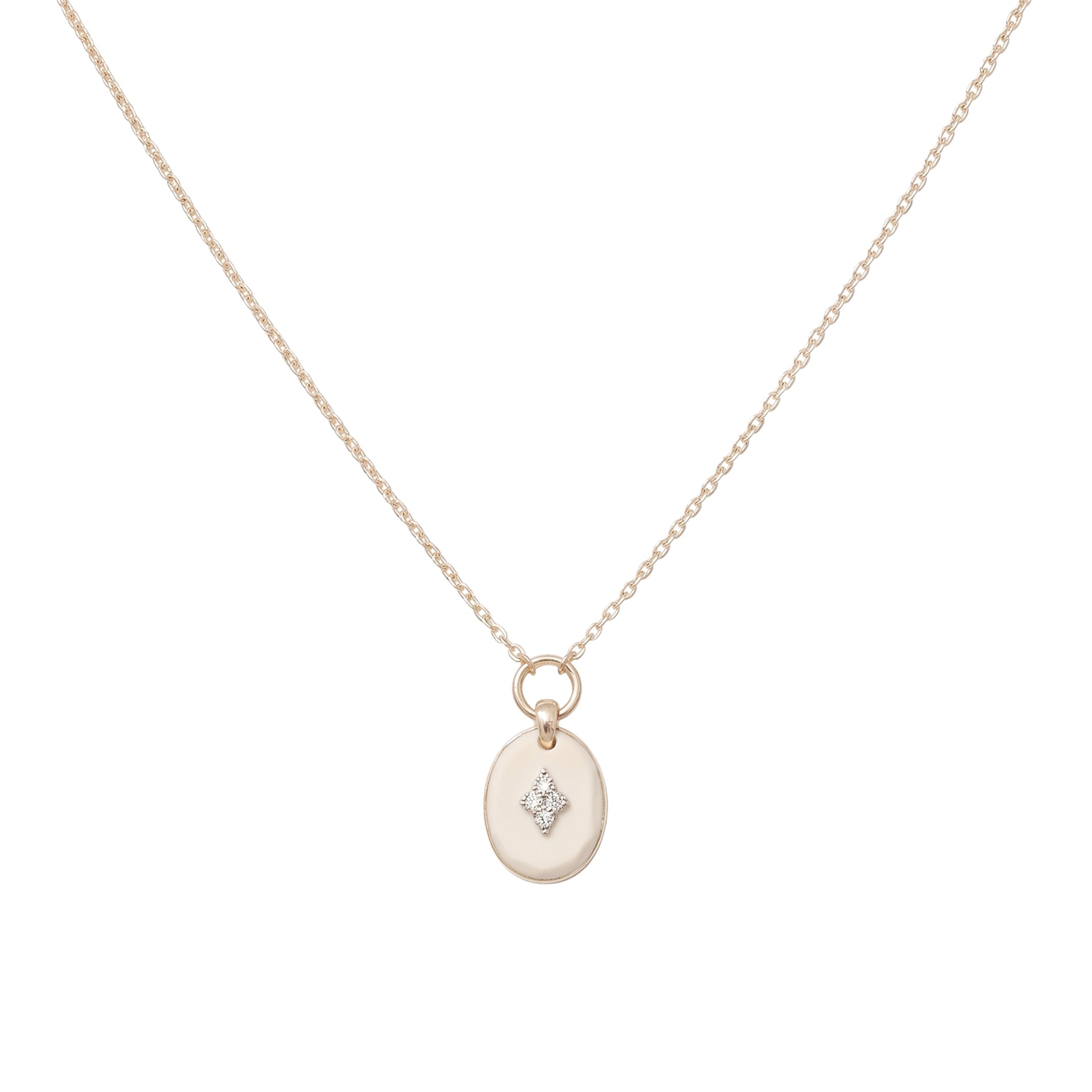 Collier Gina en or jaune sertie de diamant - Diamant