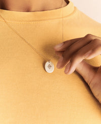 Collier Gina en or jaune sertie de diamant - Diamant