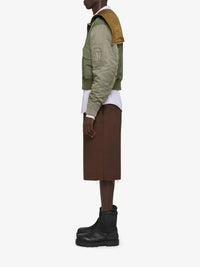 PLEATED EXTRA LARGE CHINO SHORT
