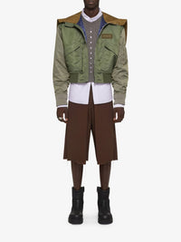 PLEATED EXTRA LARGE CHINO SHORT