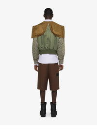 PLEATED EXTRA LARGE CHINO SHORT