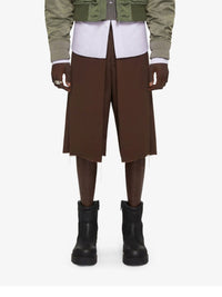 PLEATED EXTRA LARGE CHINO SHORT