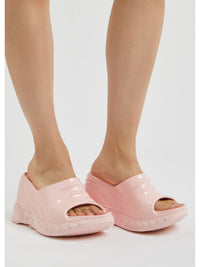 MARSHMALLOW SLIDER WEDGE SANDALS
