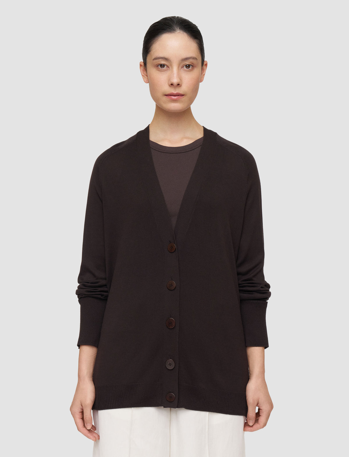 Espresso Cardigan Maille - Espresso