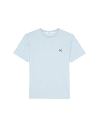 T-shirt with badge - Blue Haze Melange