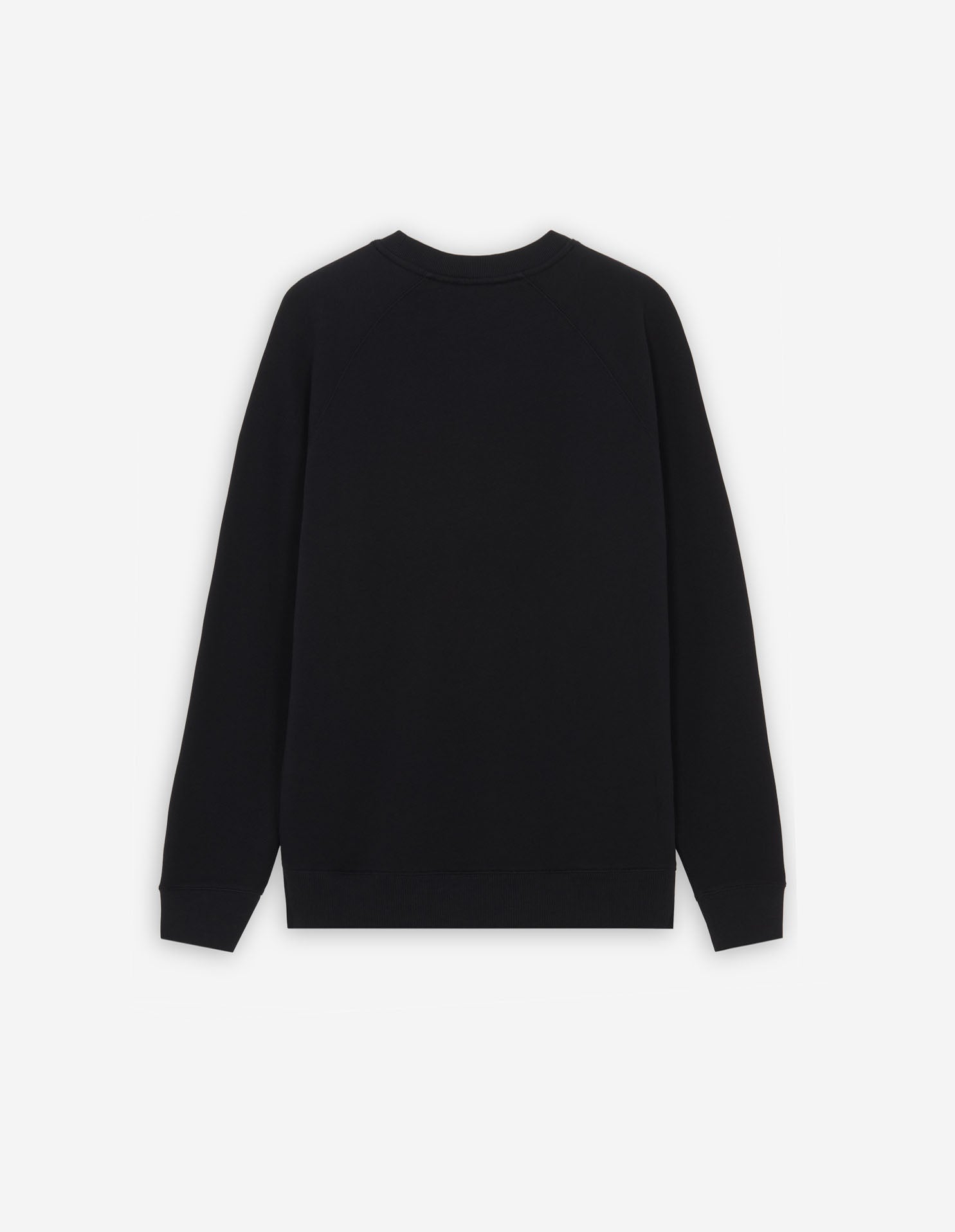 Round-neck sweatshirt with crest - Black