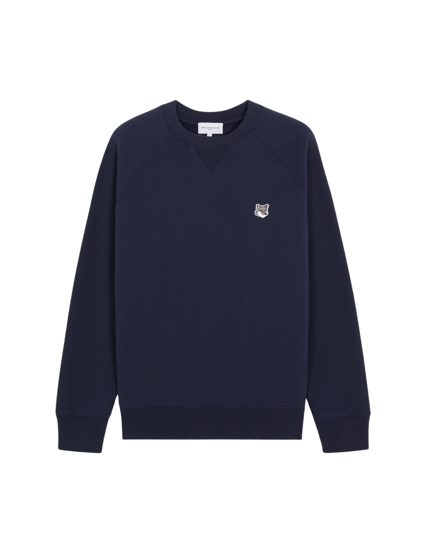 Round-neck sweatshirt with crest - Navy