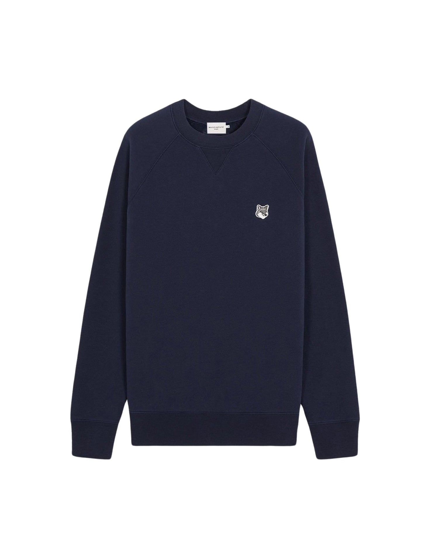 Round-neck sweatshirt with crest - Navy