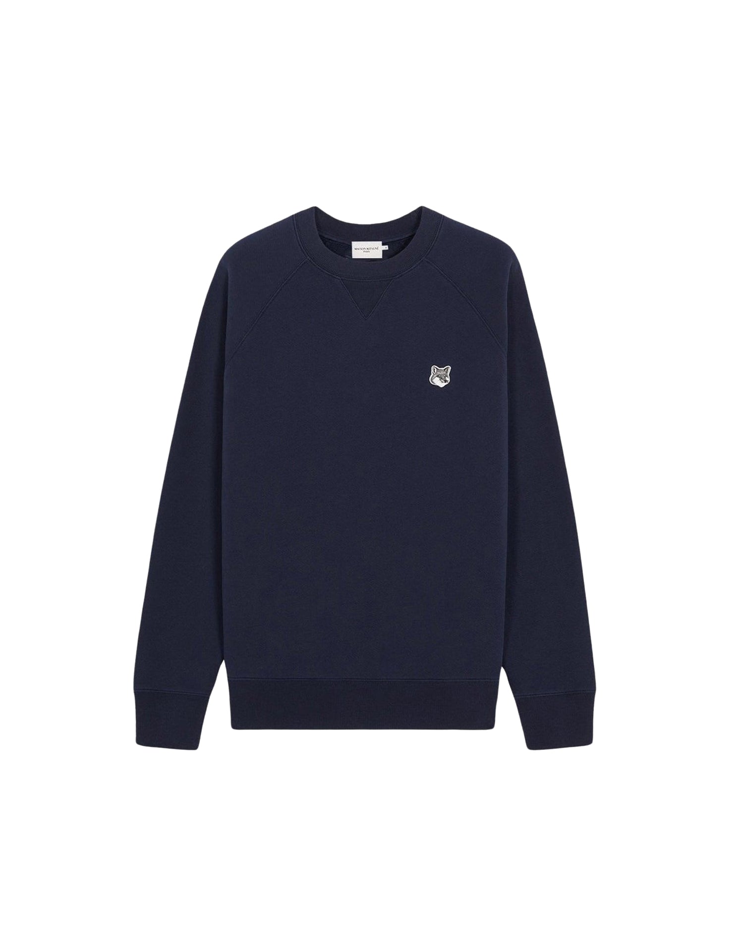 Round-neck sweatshirt with crest - Navy