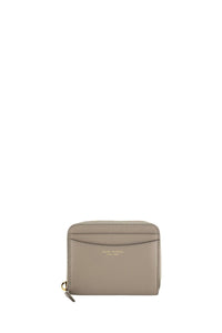 Portefeuille The Zip Around en cuir - Cement