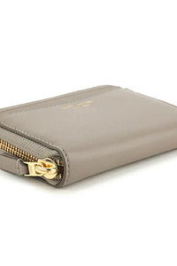Portefeuille The Zip Around en cuir - Cement