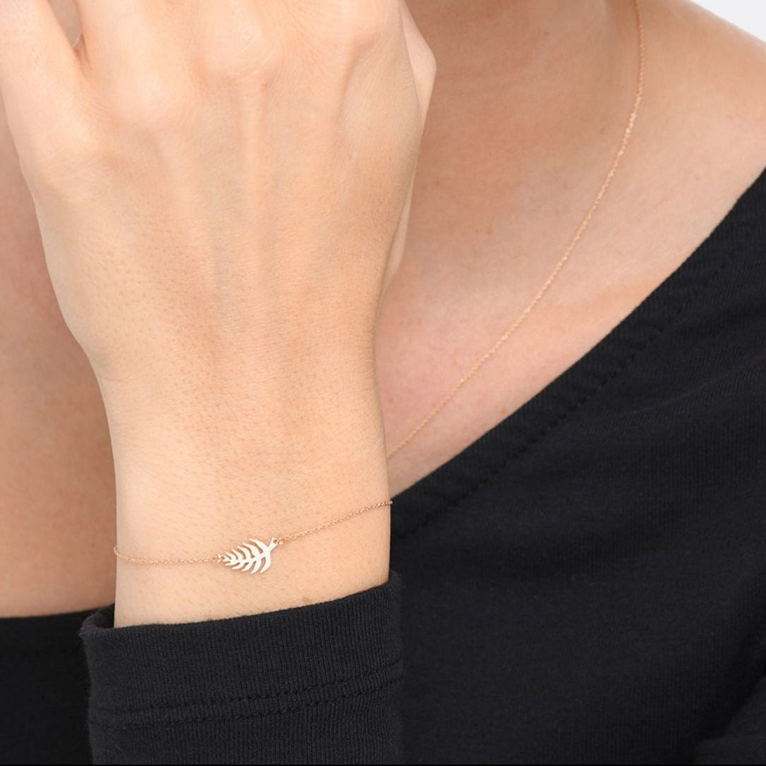 18-carat rose gold Palms bracelet - Rose