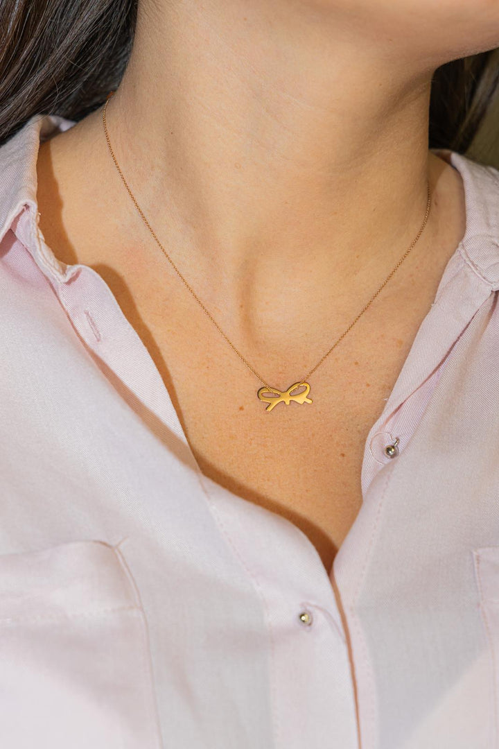 18-carat rose gold Minis On Chain necklace - Rose