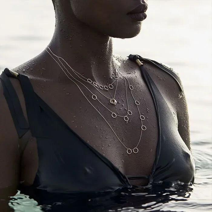 Collier Tiny-Circle en or rose 18 carats - Rose