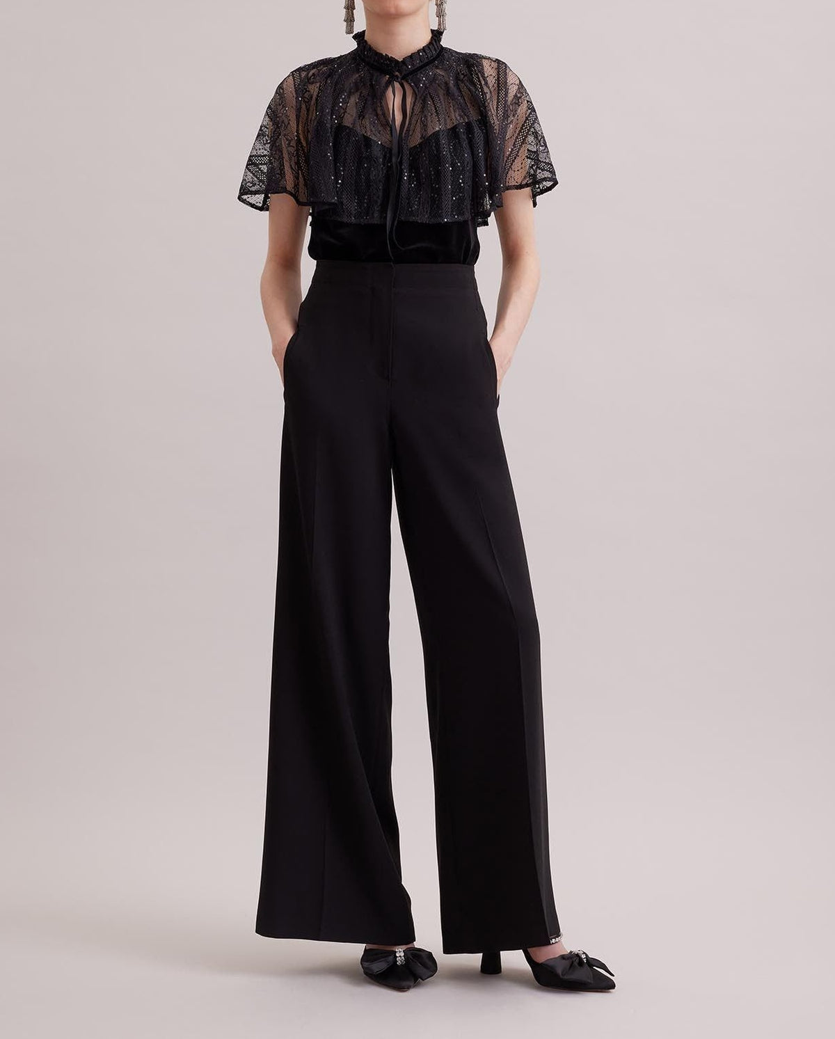 Débardeur Gothic en dentelle - Noir