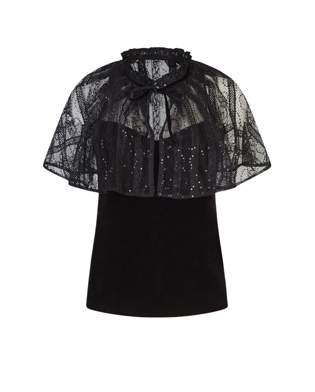 Débardeur Gothic en dentelle - Noir