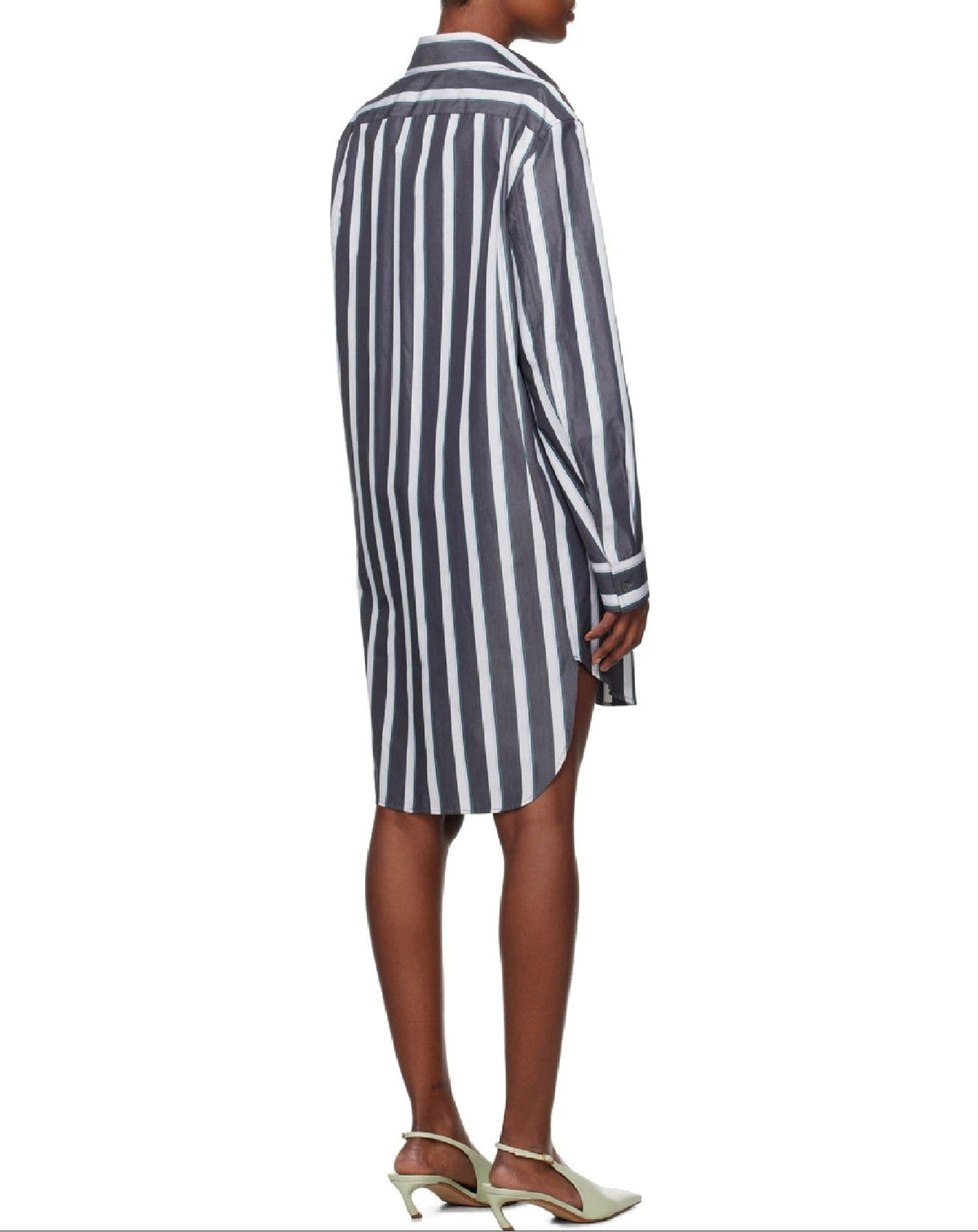 Robe mini à rayures - Ardoise