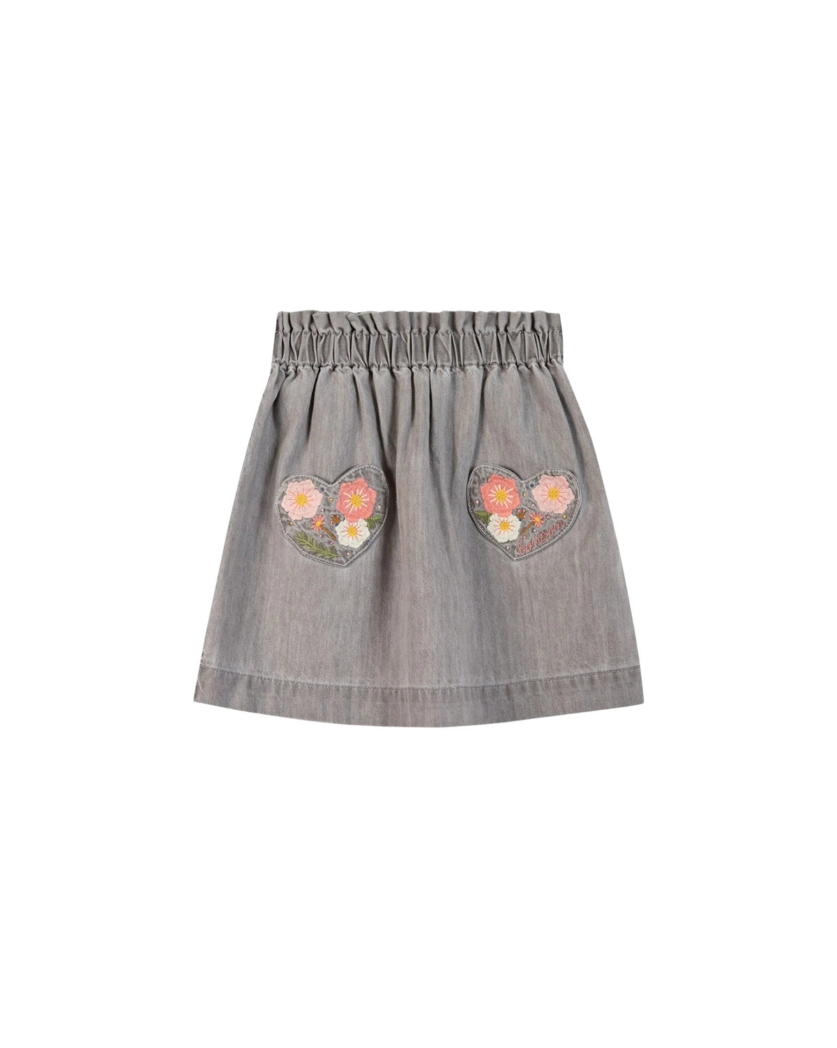 Douchka cotton skirt - Grey chambray