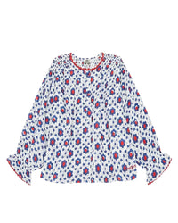 Floriane cotton blouse - Faïence print