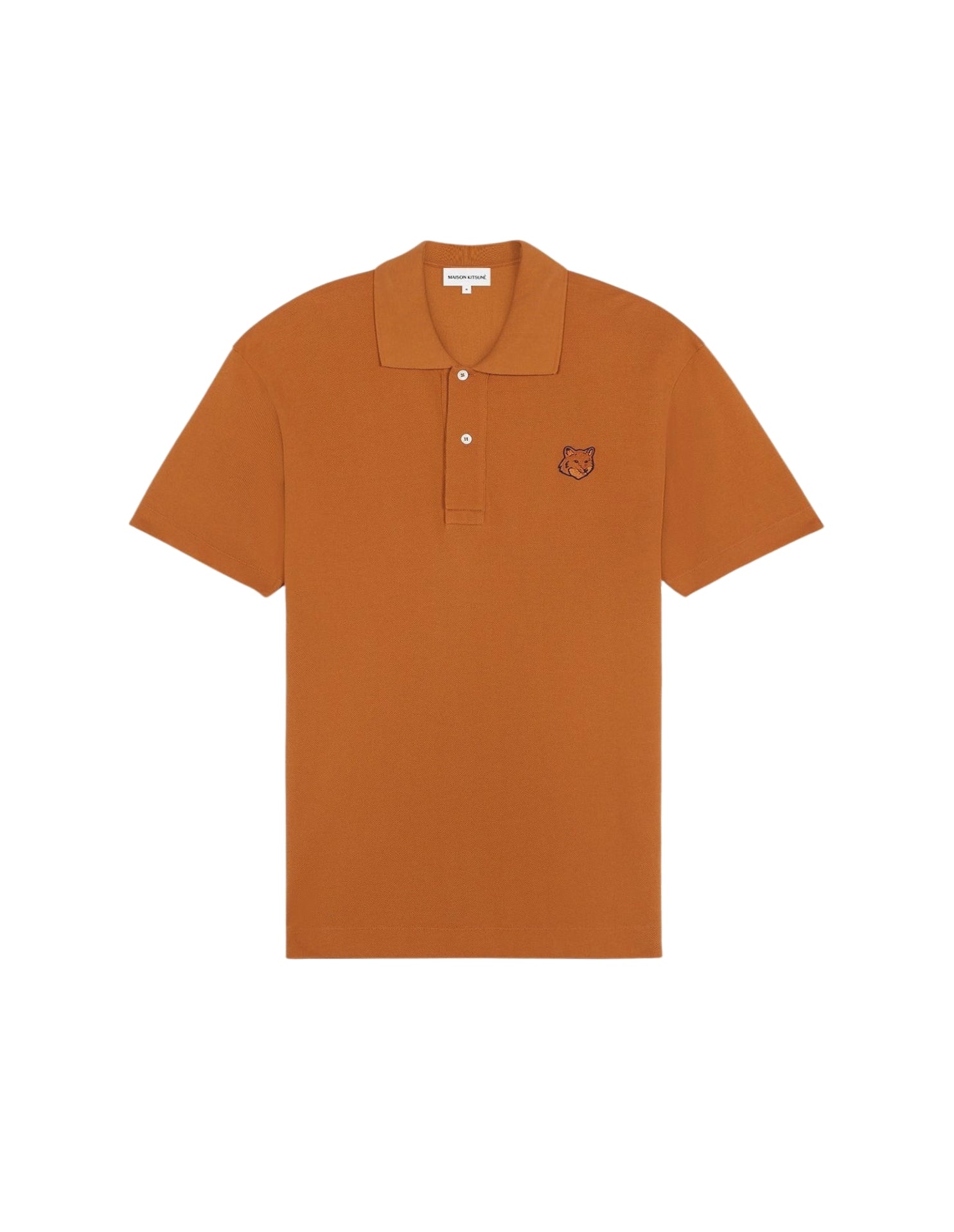 Polo à manches courtes avec écusson - Tobacco