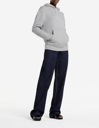 Sweat à capuche avec écusson - Grey Melange