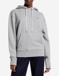 Sweat à capuche avec écusson - Grey Melange