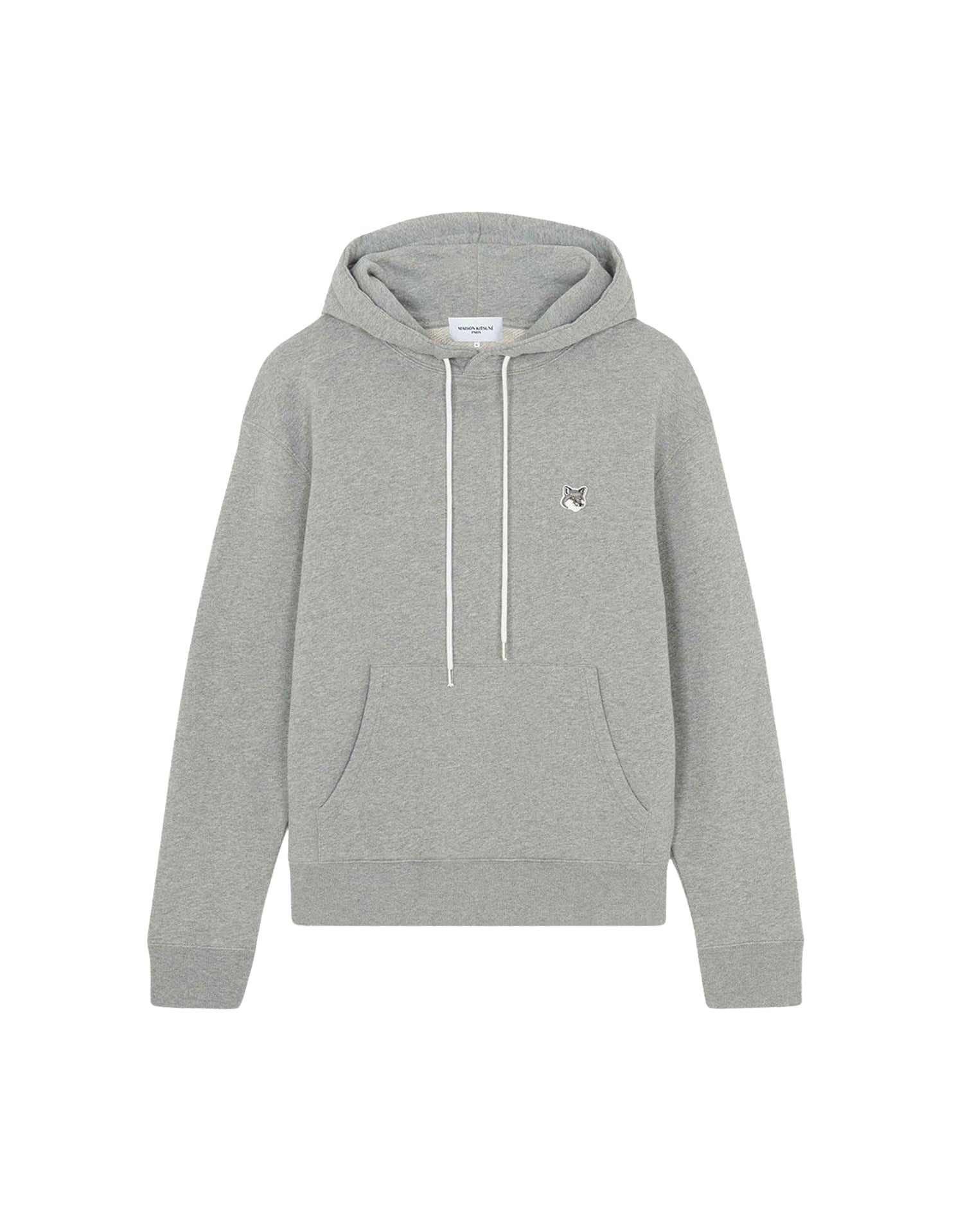 Sweat à capuche avec écusson - Grey Melange