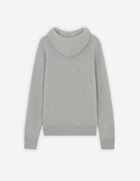 Sweat à capuche avec écusson - Grey Melange