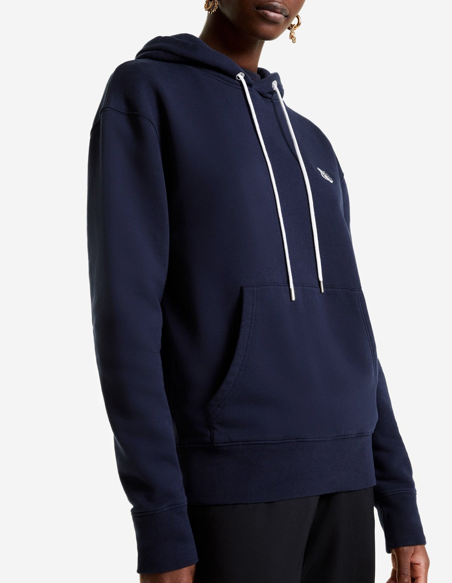 Sweat à capuche avec écusson - Navy