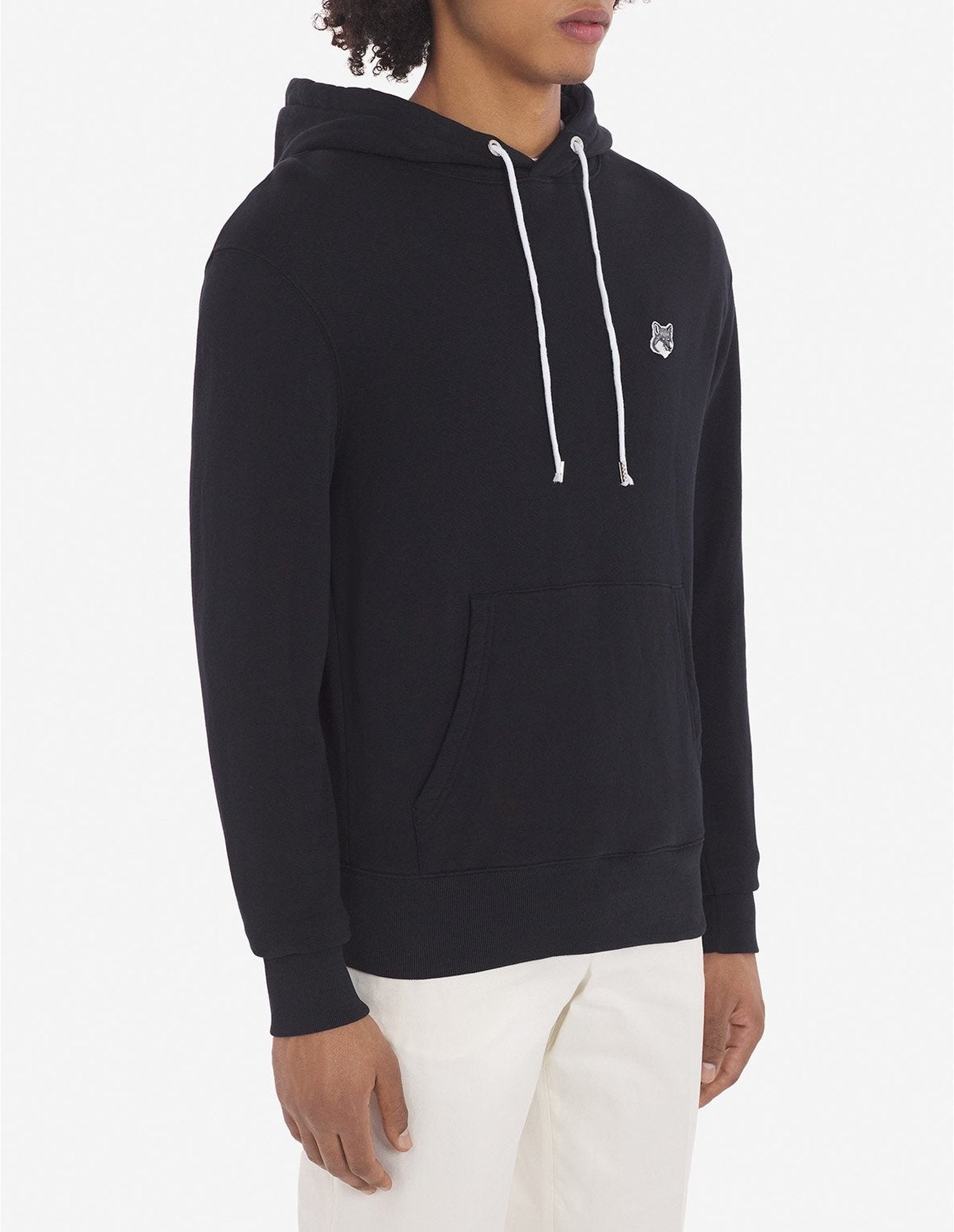 Sweat à capuche avec écusson - Black