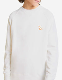 Sweatshirt Fox avec écusson - Ecru