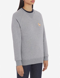 Sweatshirt Fox avec écusson - Grey Melange