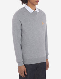 Sweatshirt Fox avec écusson - Grey Melange