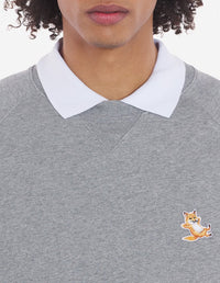 Sweatshirt Fox avec écusson - Grey Melange