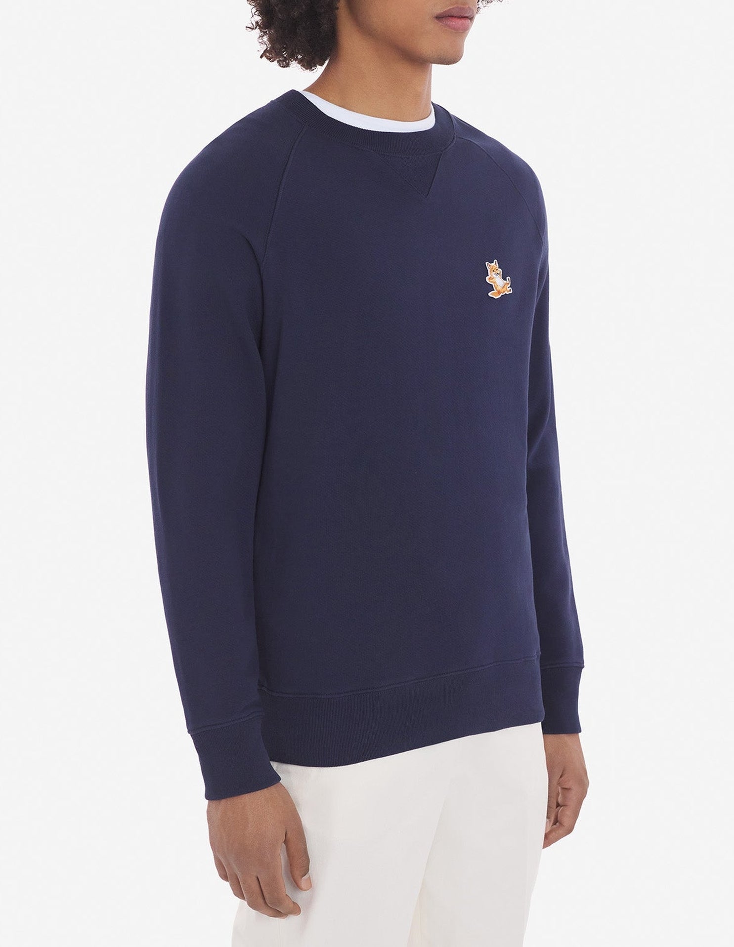 Sweatshirt Fox avec écusson - Navy